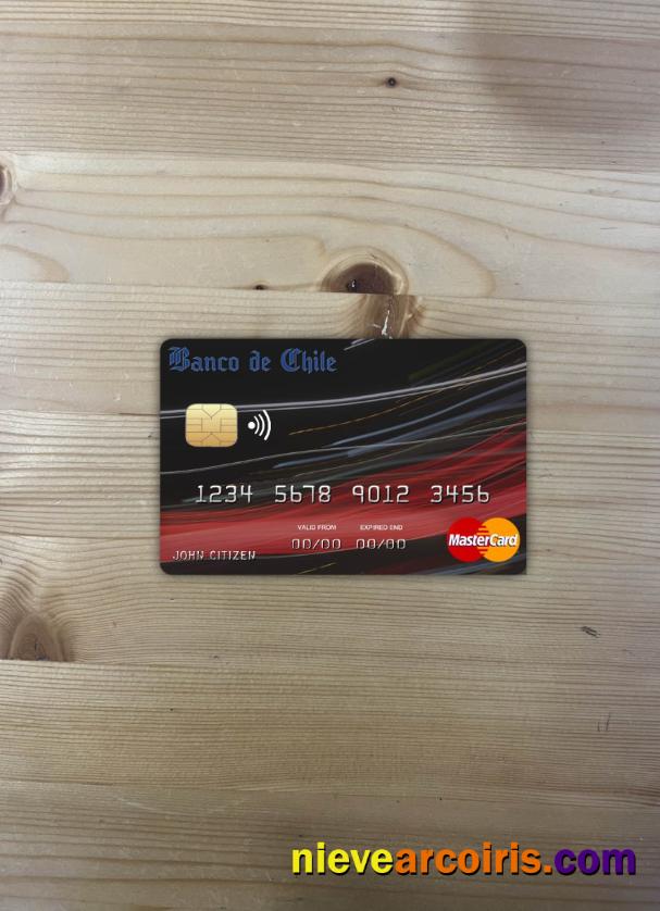 Chile Banco de Chile bank mastercard photolook